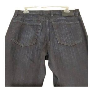 Z Zegna Mid-Rise Pinstriped Jean Classic Straight Leg - 34 x 31 Great Cond